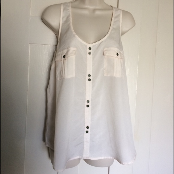 Xhilaration Tops - Xhileration Off White See Through Top.